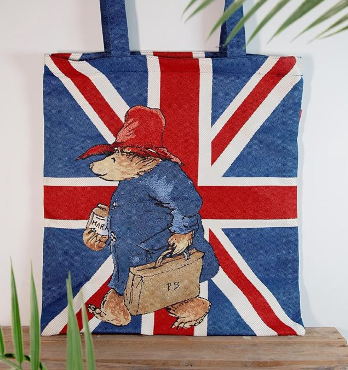Signare Tapestry Union Jack Paddington Bear™ with Marmalade Flat Bag Reusable