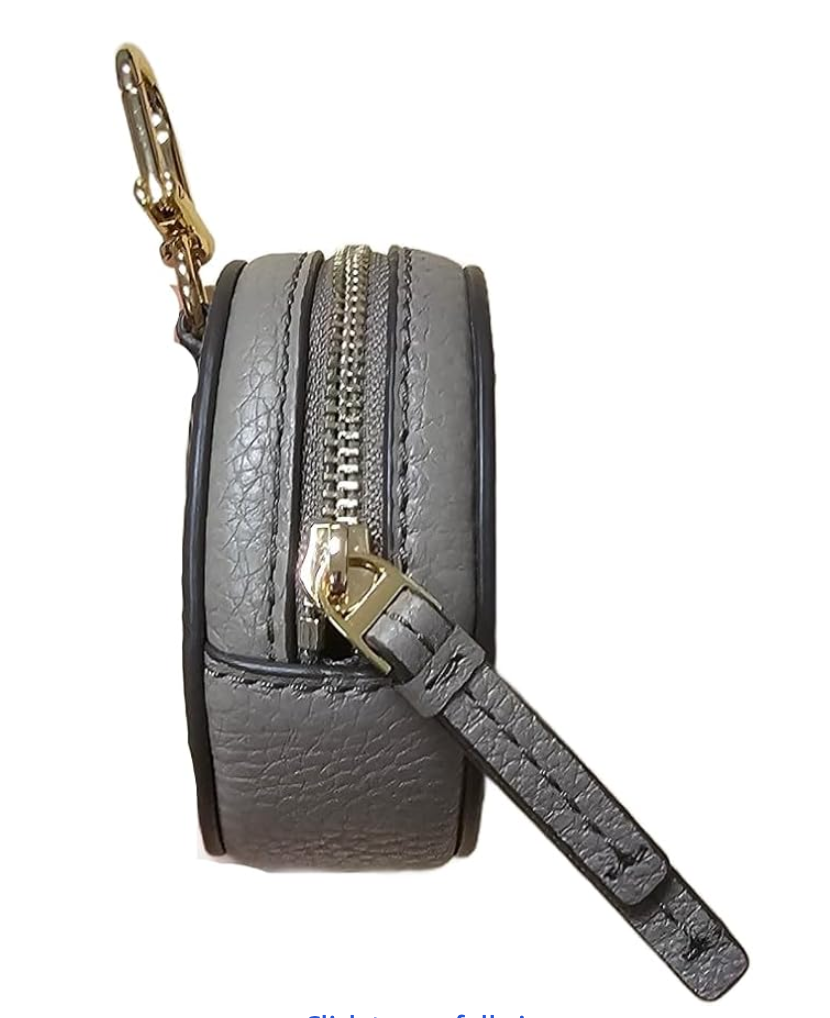 Tory Burch Thea Pebbled Leather w Gold Hardware Women s Coin Pouch (Gray Heron)