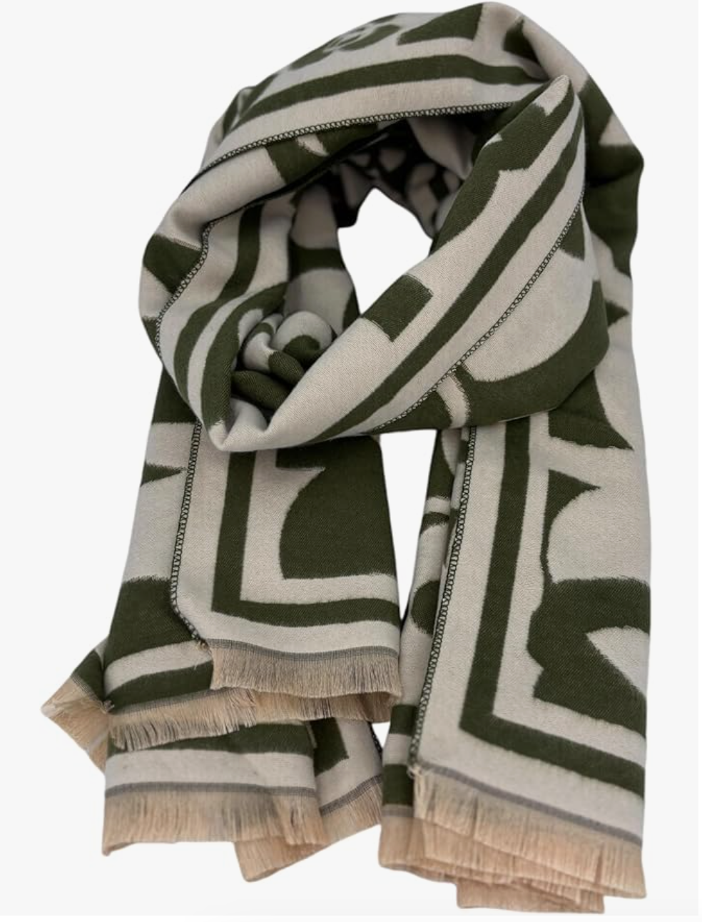 Beyond Joy Pashmina/Cashmere Substitute 100% Acrylic Shawl Scarf w Double sided