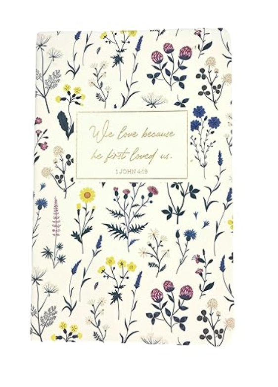 Eccolo "We Love Beacuse HE First Loved Us. 1 John 4:19" Christian bible Journal
