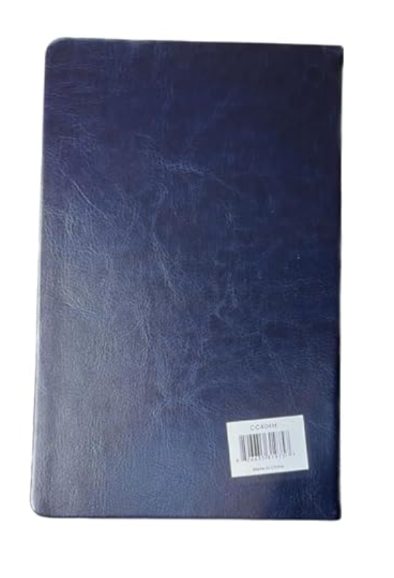 Eccolo Journal: Not By My Strength But His Zechariah 4:6 - Dark Navy