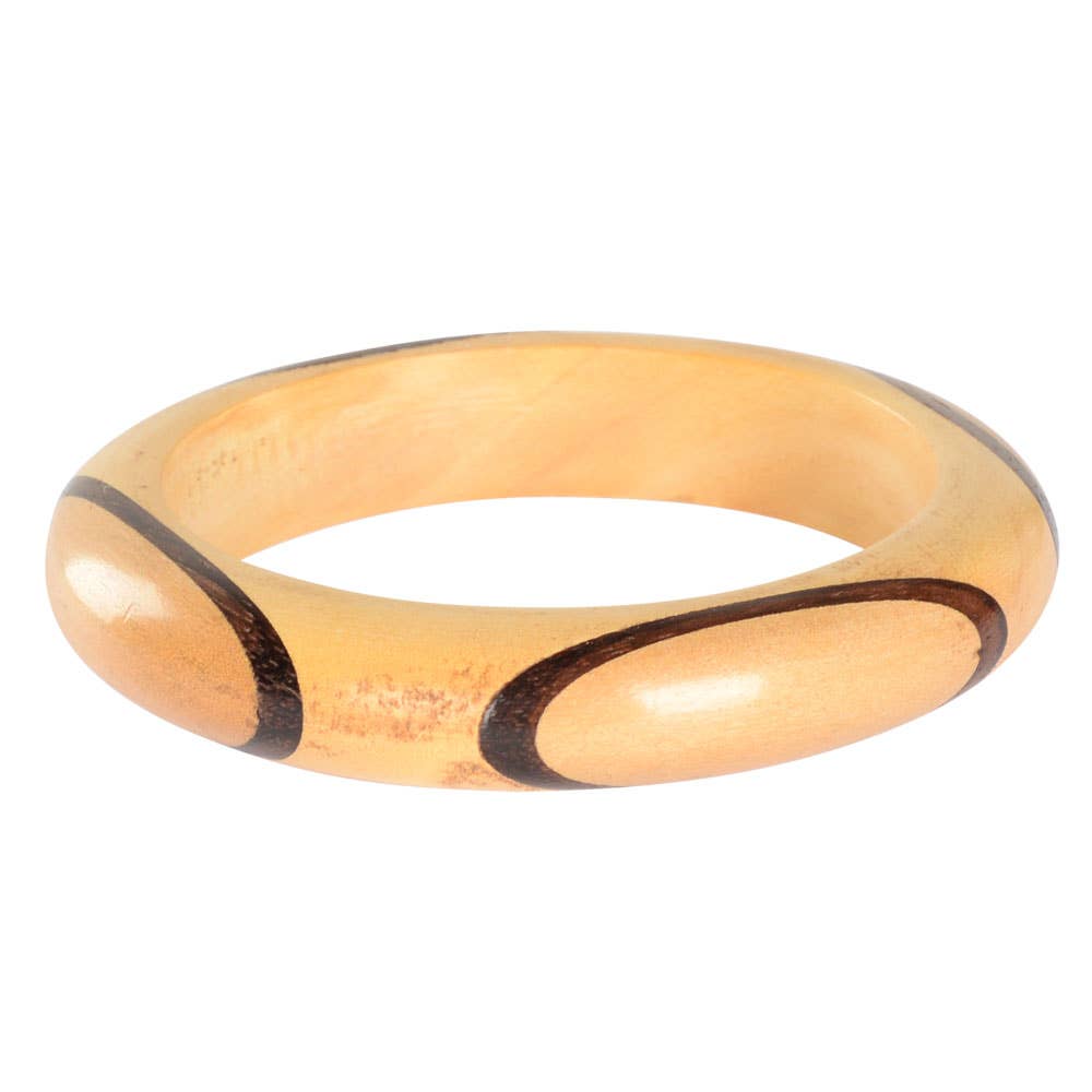 Assorted Bracelets With Wood Inlays