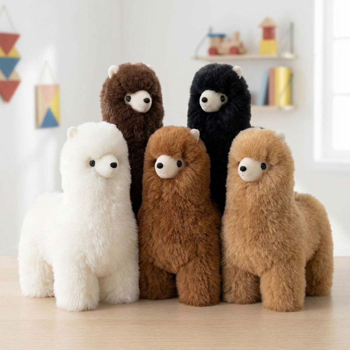 Alpaca Stuffed Animal - Small Alpaca 9": Beige