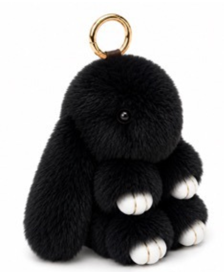 Floppy Ear Bunny Bag Charm: Pastel Pink