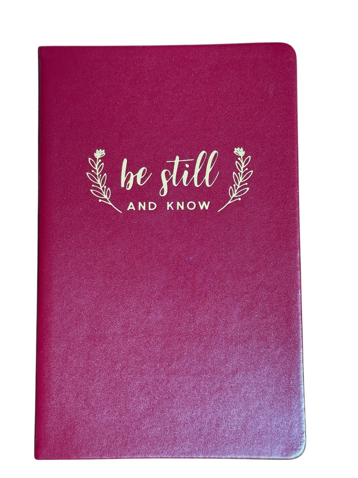 Eccolo Christian Notebook "Be still and Know" with Bible Verses