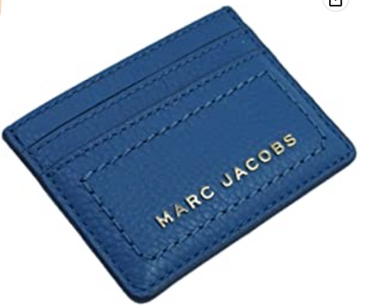 Marc Jacobs Leather Card Case Stellar Blue  $95 NWT