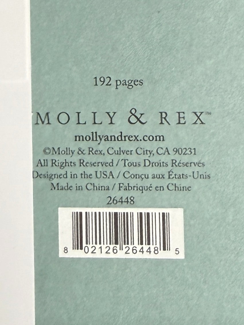 Molly & Rex Embroidery Turquoise Floral Journals