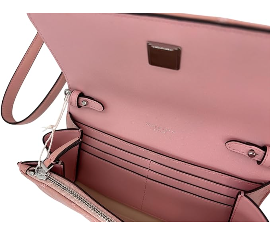 Tory Burch Willa Leather Chain Wallet 156095 Rose Sachet 668