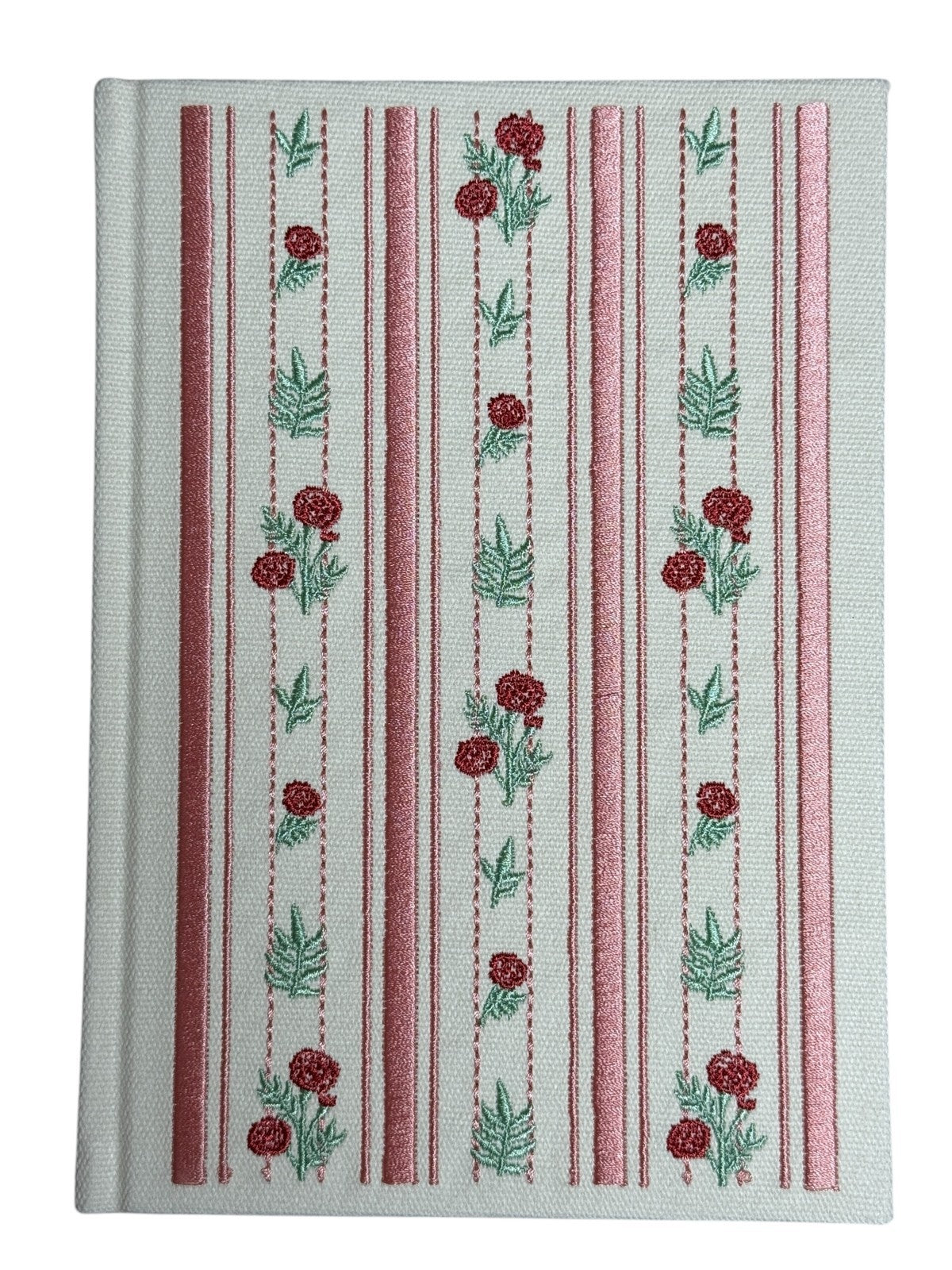 Punch Studio Embroidery White/Red Journals