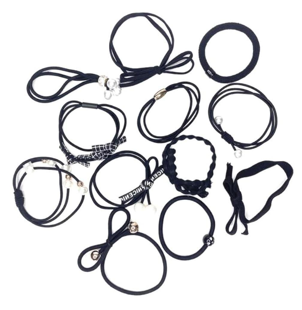“48Pack Cute Hair Ties Set Multi-Color Elastics Gift Party Favors Everyday Hair