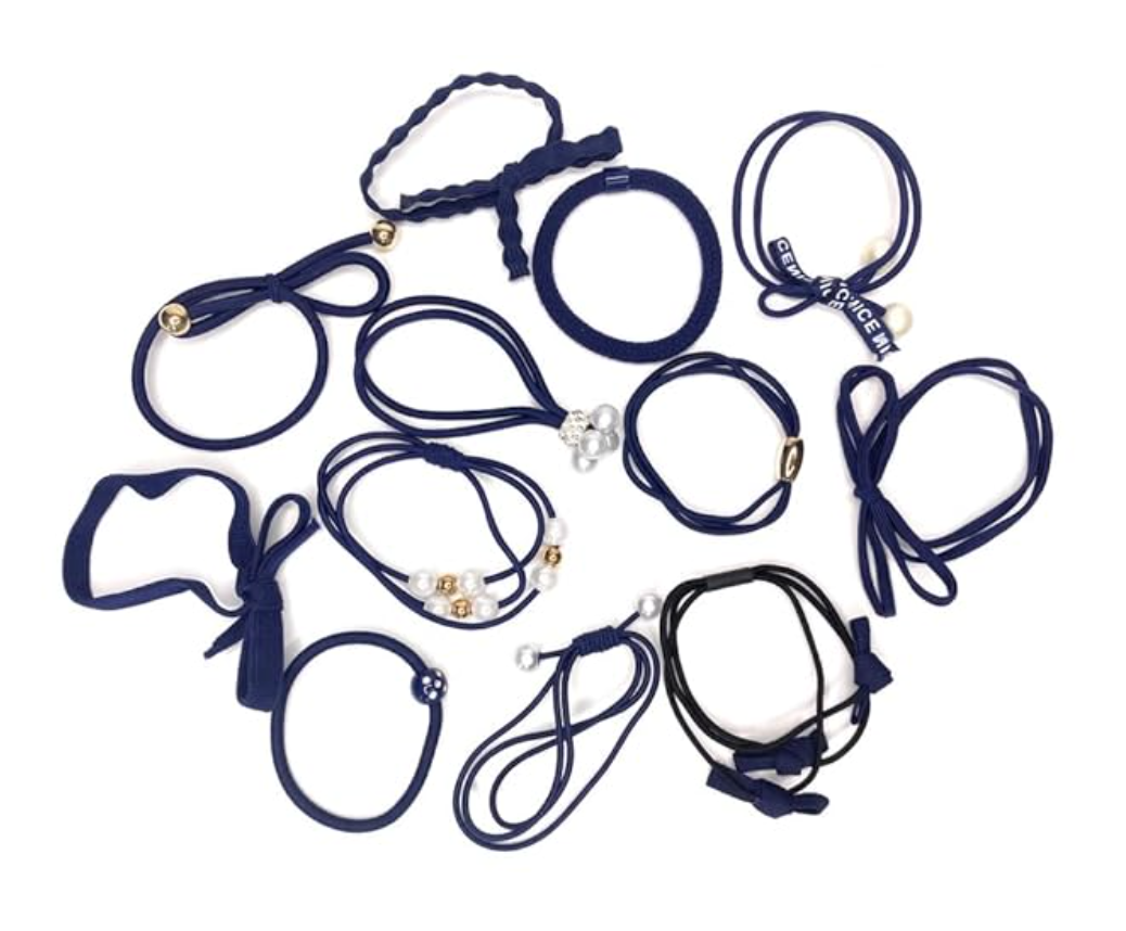 “48Pack Cute Hair Ties Set Multi-Color Elastics Gift Party Favors Everyday Hair