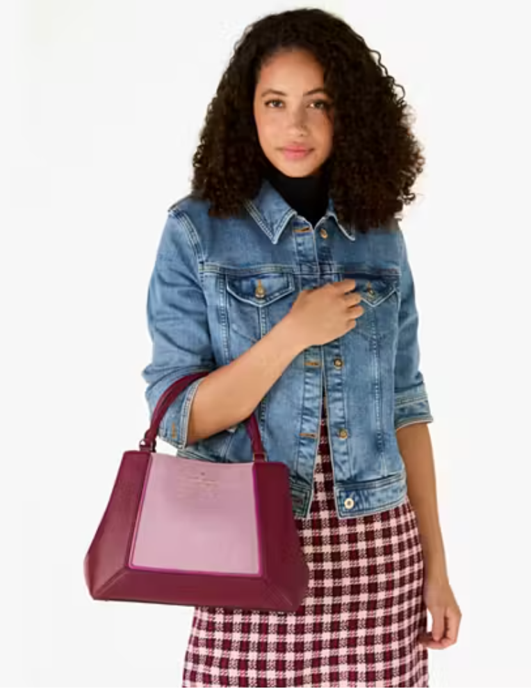 Kate Spade Medium Lena Blackberry Satchel NWT MSRP $469