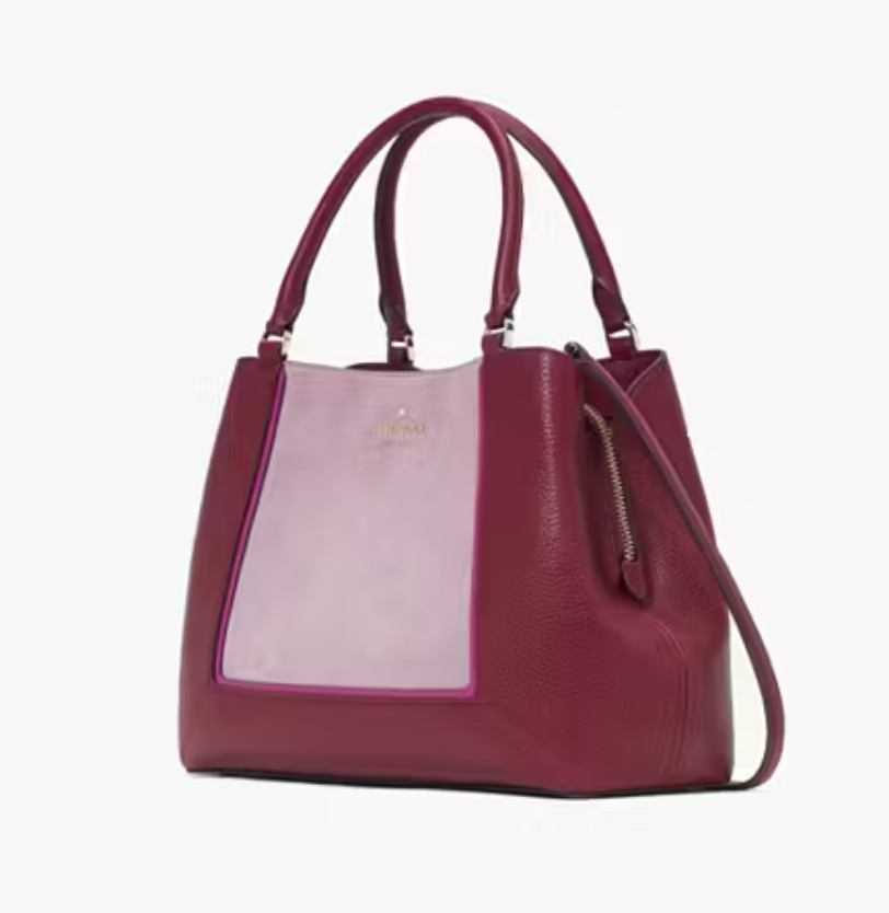 Kate Spade Medium Lena Blackberry Satchel NWT MSRP $469