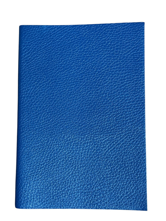 Beyond Joy Genuine Navy Blue Italian Leather Cover Journals  Rules 6″x8.5″