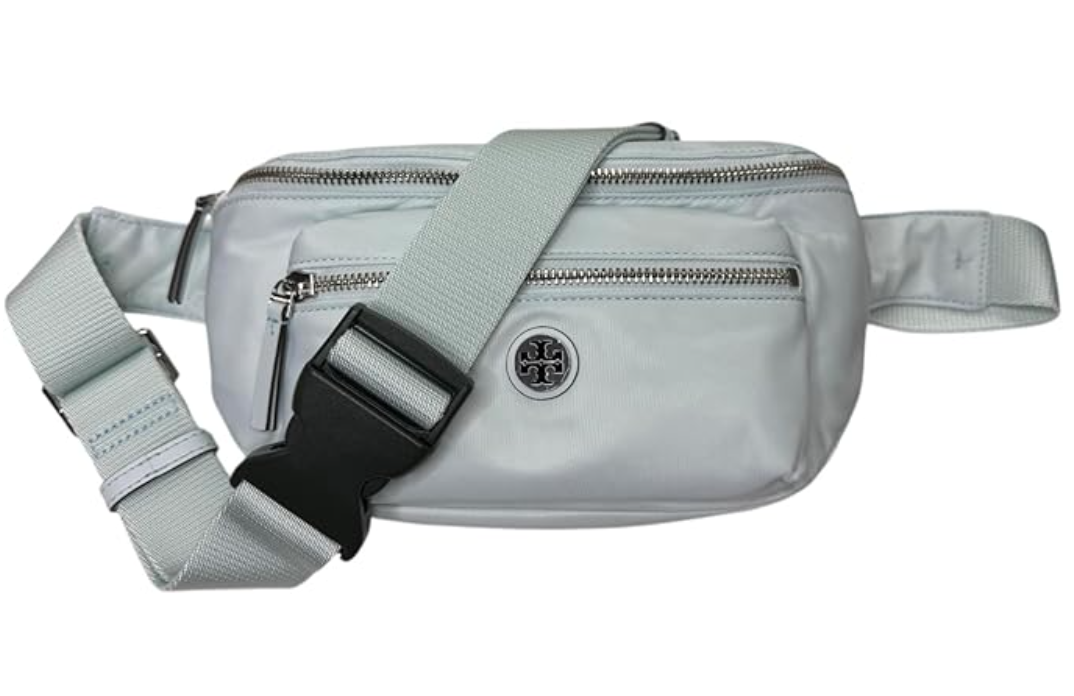 Tory Burch Nylon Belt Bag Fanny Pack Waist Bag (Summit) Light Blue