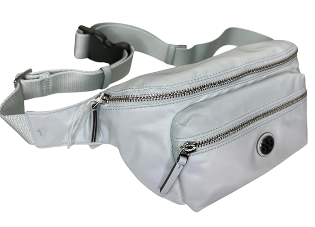 Tory Burch Nylon Belt Bag Fanny Pack Waist Bag (Summit) Light Blue