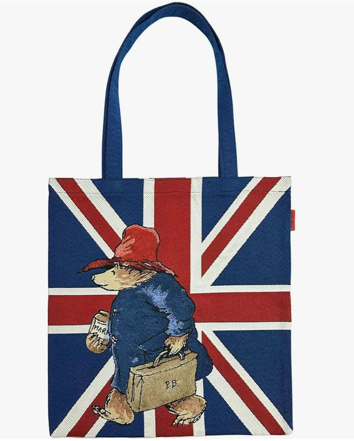 Signare Tapestry Union Jack Paddington Bear™ with Marmalade Flat Bag Reusable