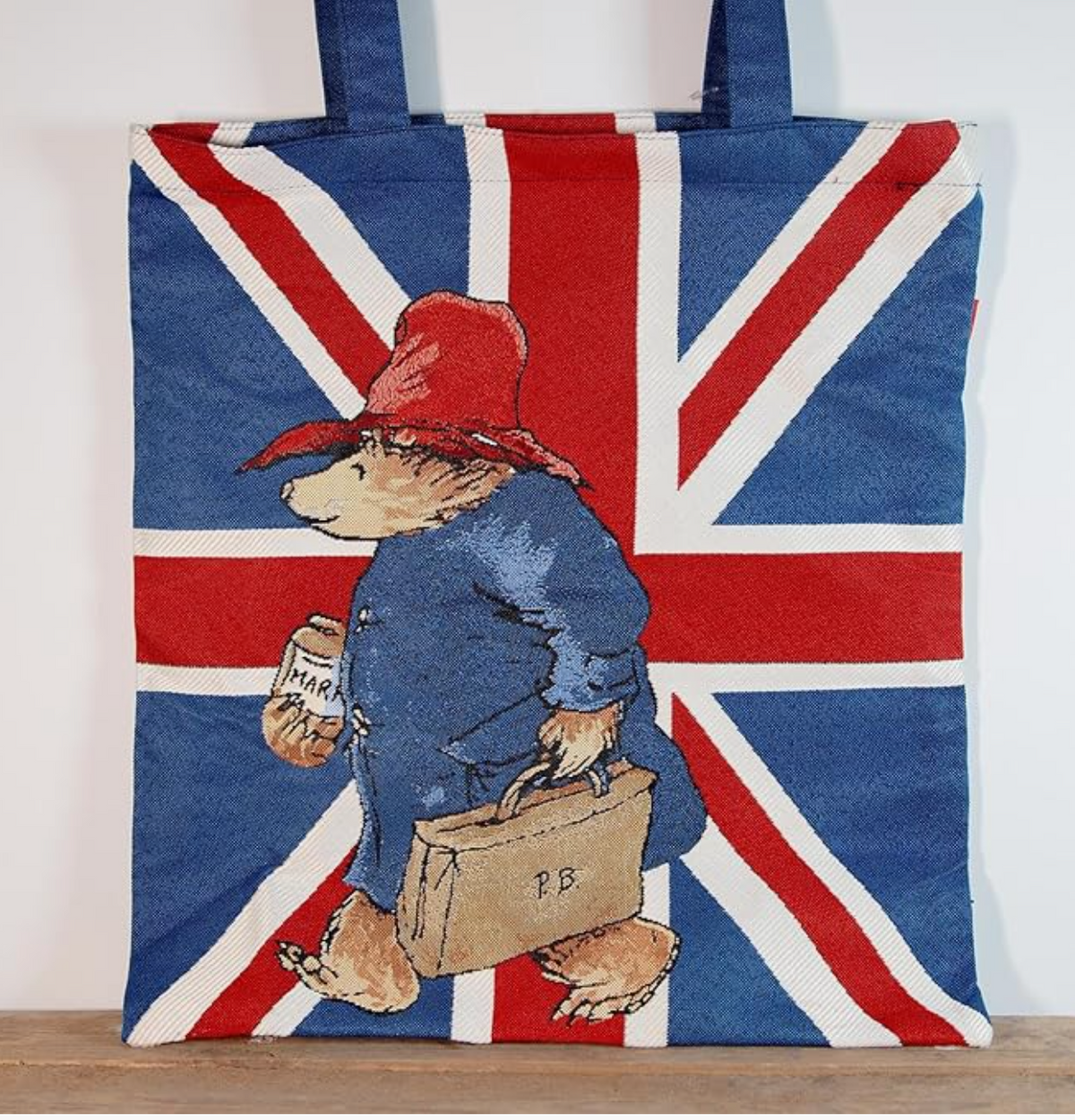 Signare Tapestry Union Jack Paddington Bear™ with Marmalade Flat Bag Reusable