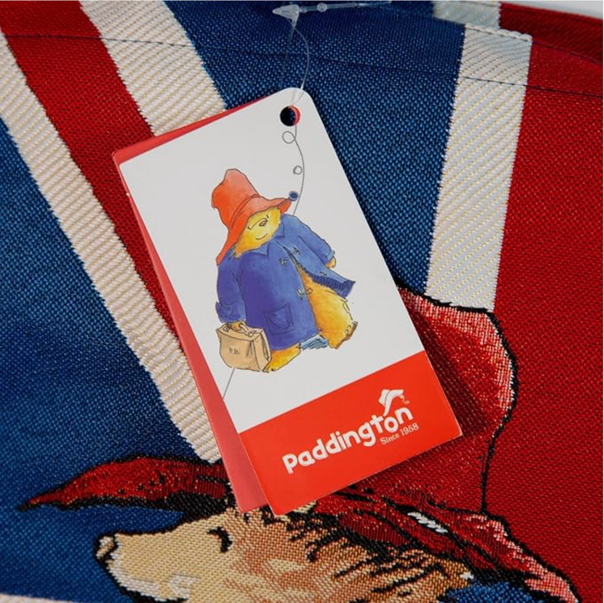 Signare Tapestry Union Jack Paddington Bear™ with Marmalade Flat Bag Reusable