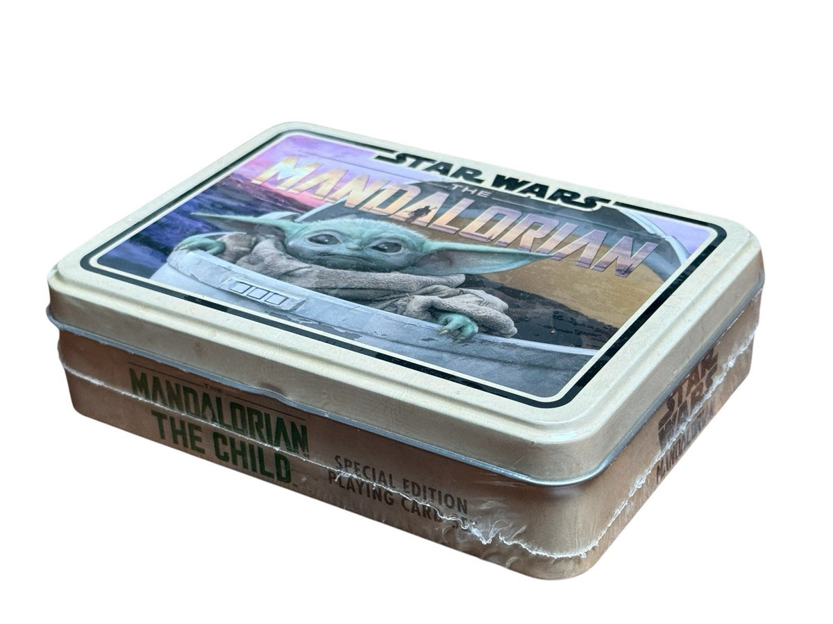 Star Wars Mandalorian The Child 2 Deck Playing Card Set with Collectible Tin