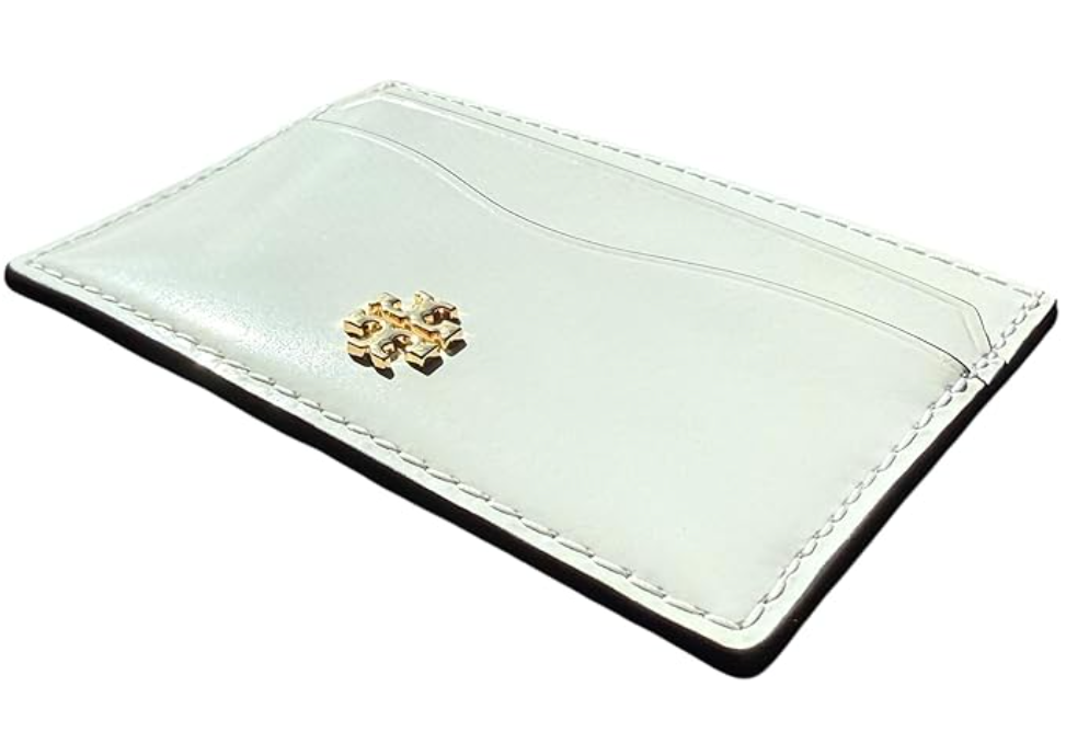 Tory Burch Emerson Patent Slim Card Case 139340 Optic White 137 One Size Credit