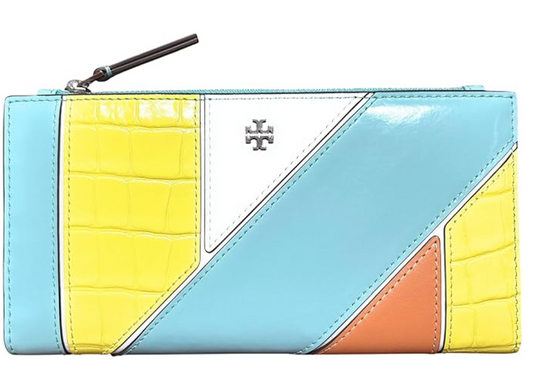 Tory Burch Blake Mixed Materials Slim Wallet 171623 Muli 960