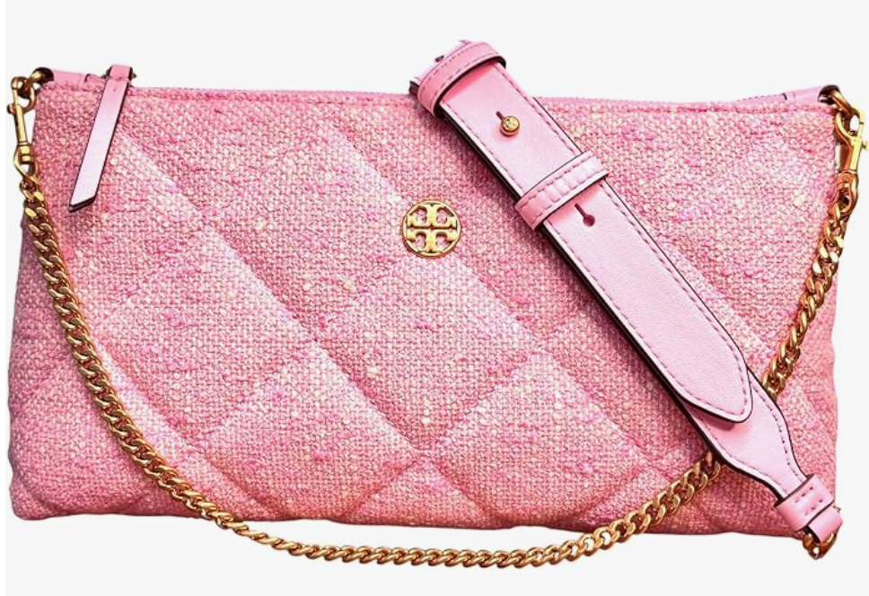 Tory Burch Willa Tweed zip Shoulder Bag 162965 Tweed Pink 960 One Size