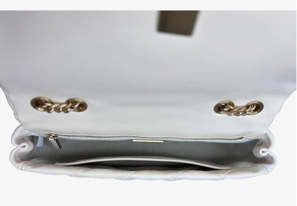 Tory Burch Willa Shoulder Bag New Brie Quilted Leather Convertible Chain Strap