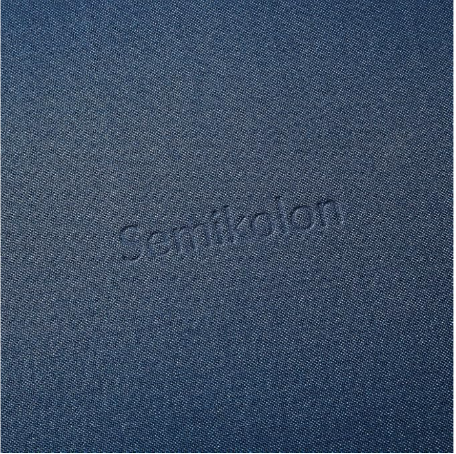 Semikolon Buch B5 Marine 80 Blatt büttengeprägtes Papier (unliniert)