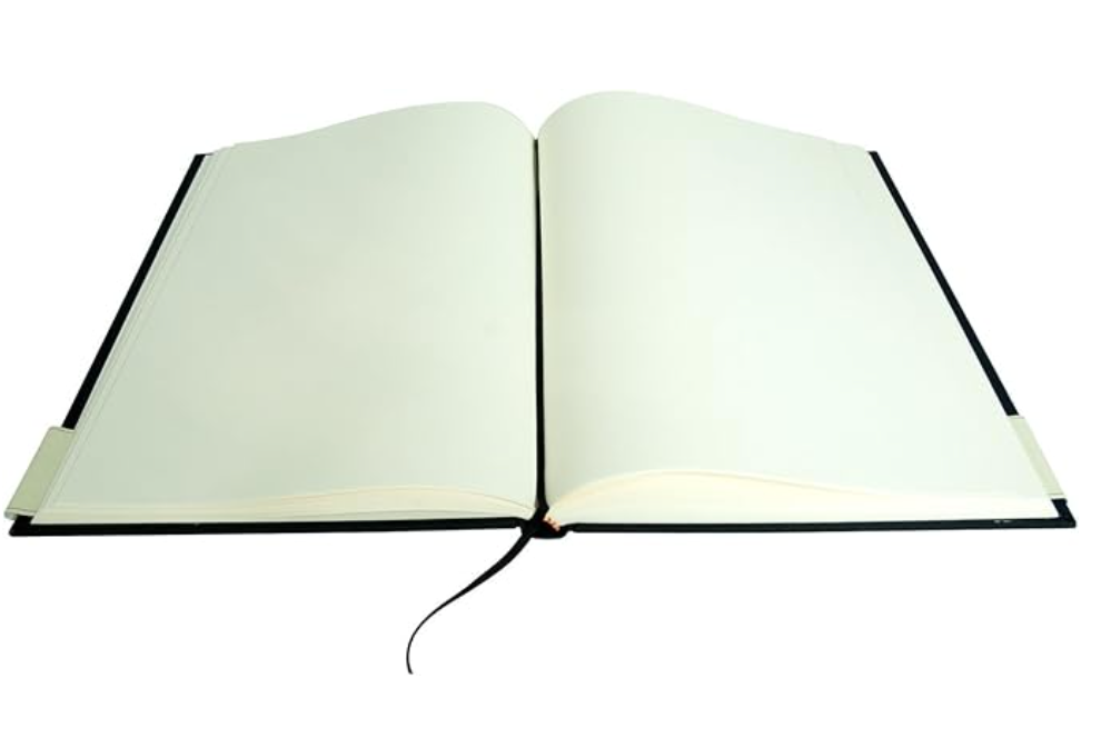 Semikolon Classic Letter/A4 Size Bound Linen Blank Book, Pink (10206)