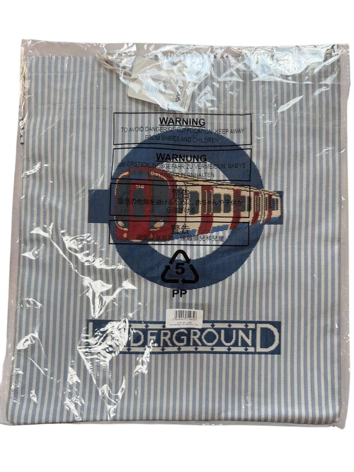 Signare Tapestry TFL© Transport for London Tube - Flat Bag 14"x16"