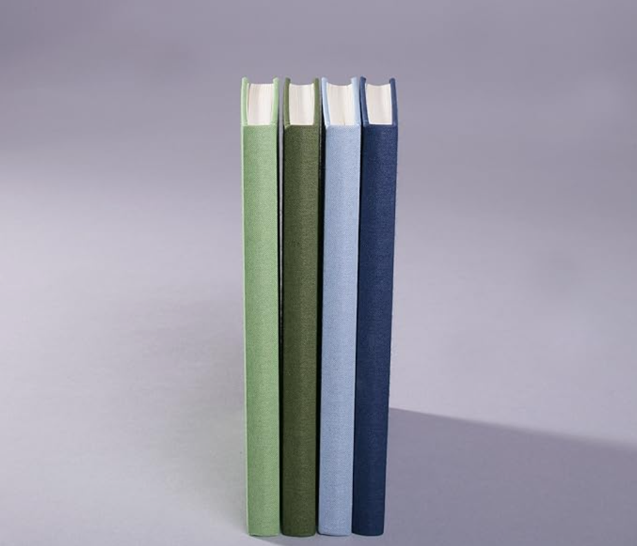 Semikolon A4 Classic Linen Cover Notebook 8.5 X 12 Inches, 144 Lined Pages Brown