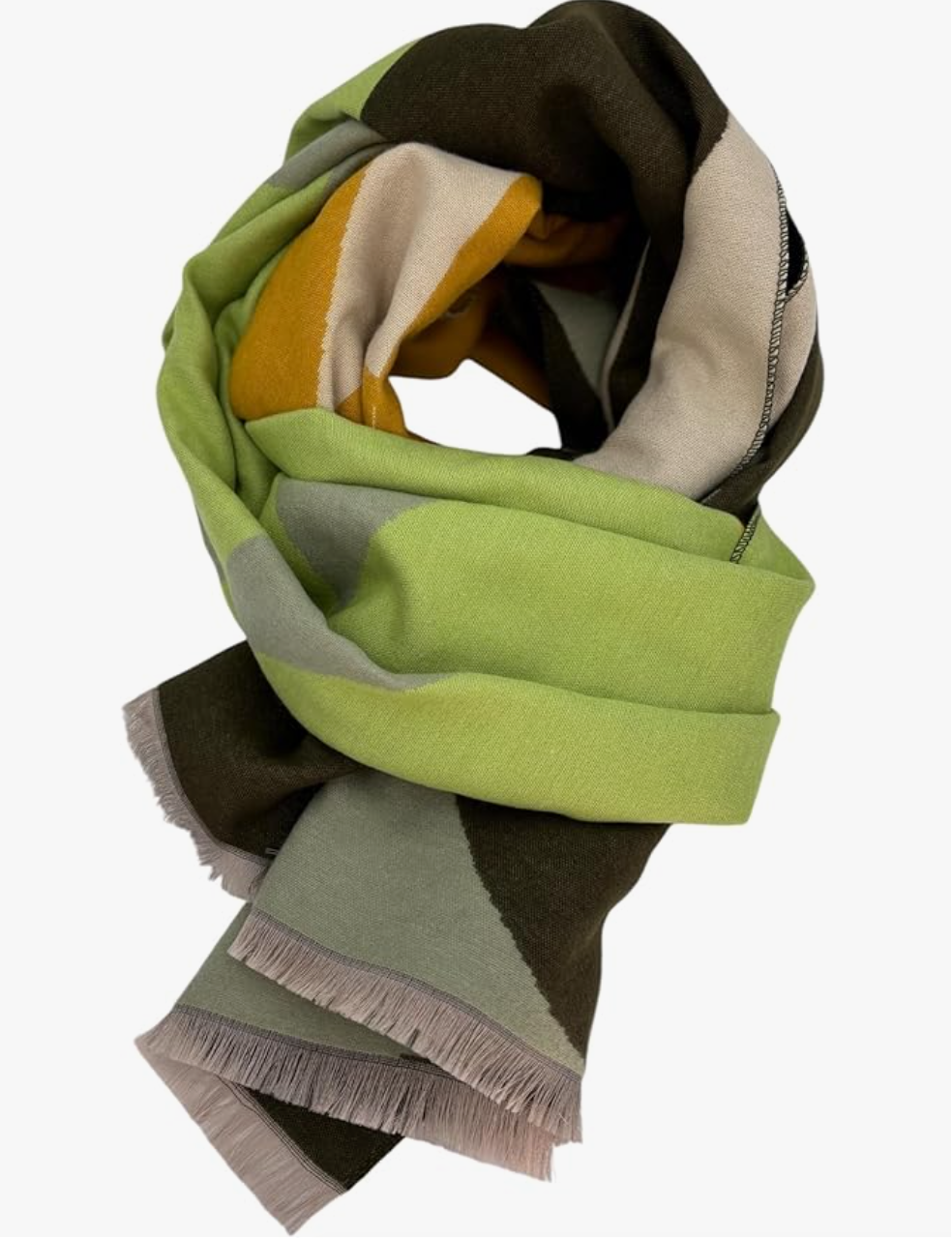 Beyond Joy Pashmina/Cashmere Substitute 100% Acrylic Shawl Scarf w Double sided