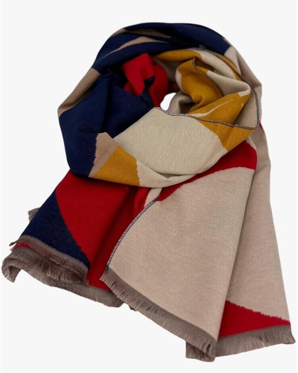Beyond Joy Pashmina/Cashmere Substitute 100% Acrylic Shawl Scarf w Double sided