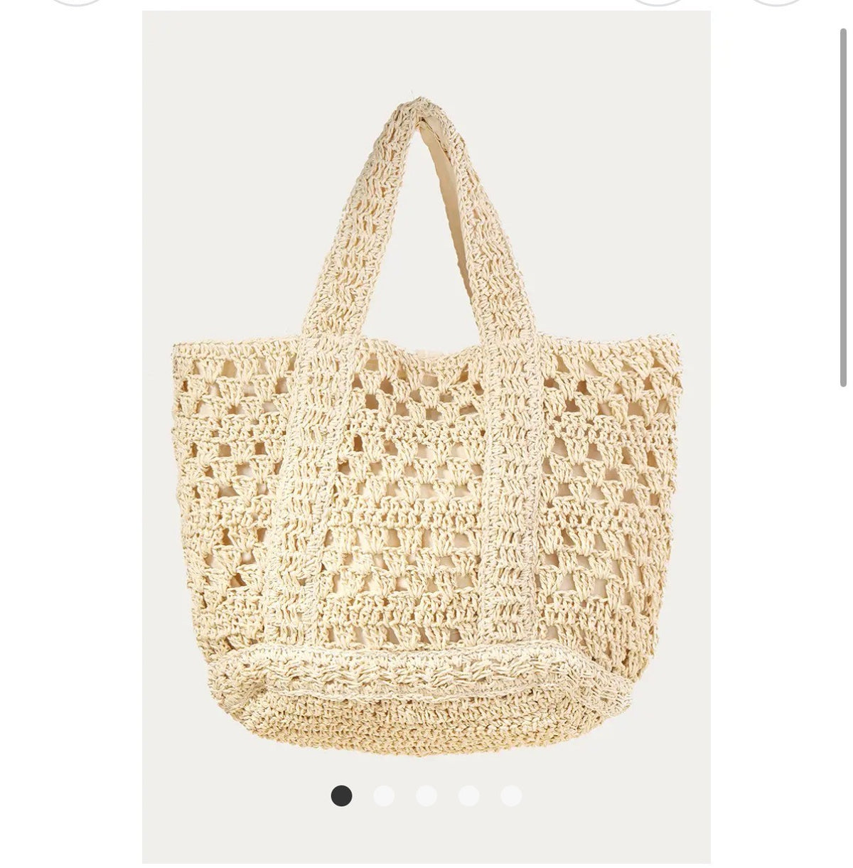 Stylinè Intricate Straw Braided Tote Bag