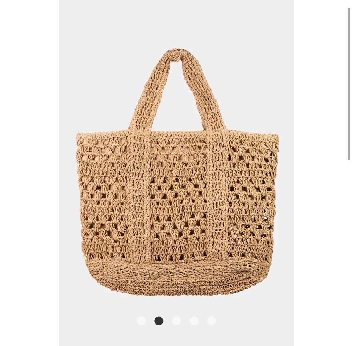 Stylinè Intricate Straw Braided Tote Bag