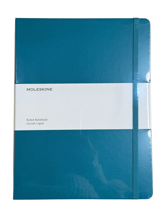 Moleskine Classic Collection Ruled Notebook XL 7.5×9.75″ Reef Blue