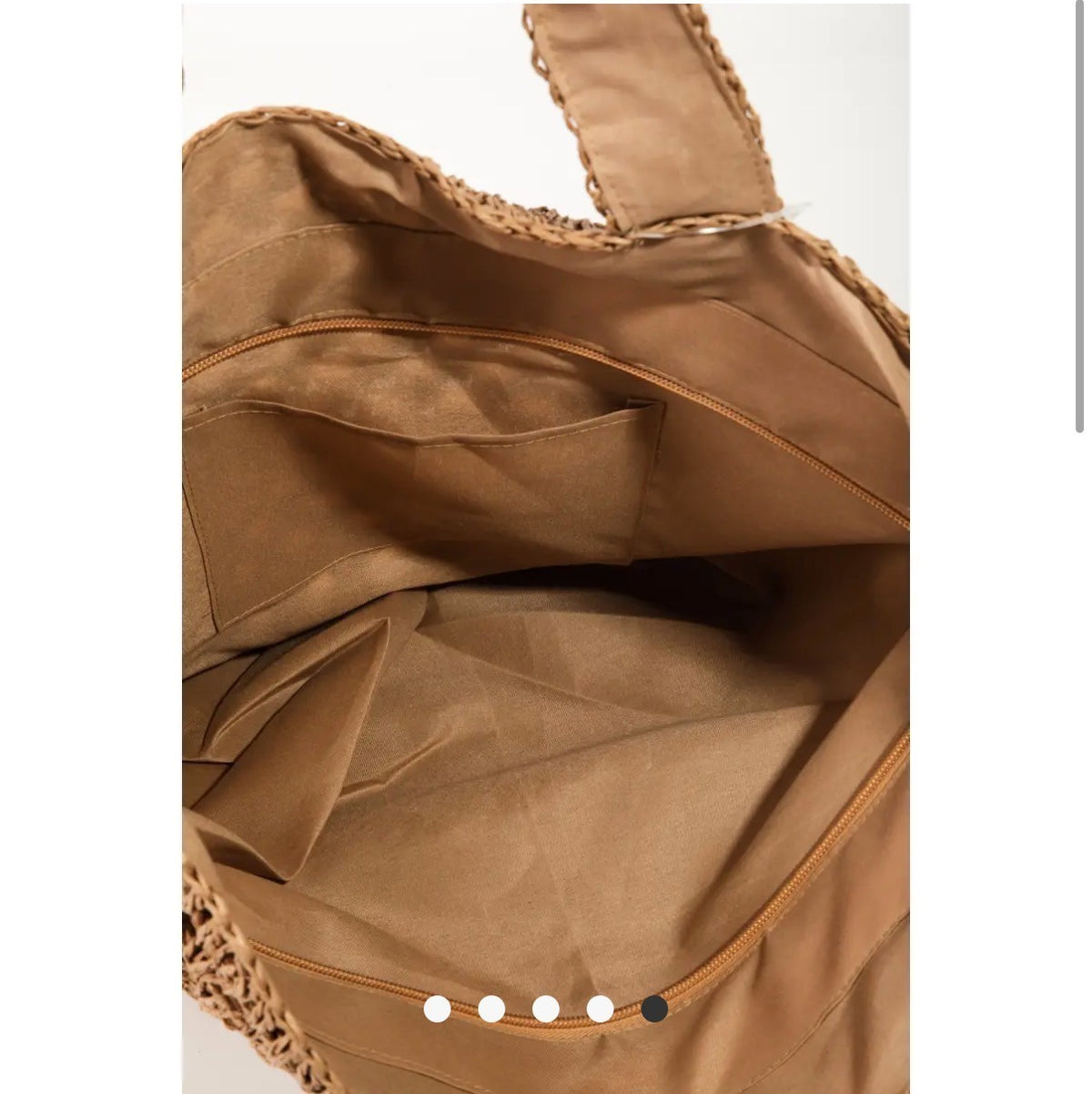 Stylinè Intricate Straw Braided Tote Bag