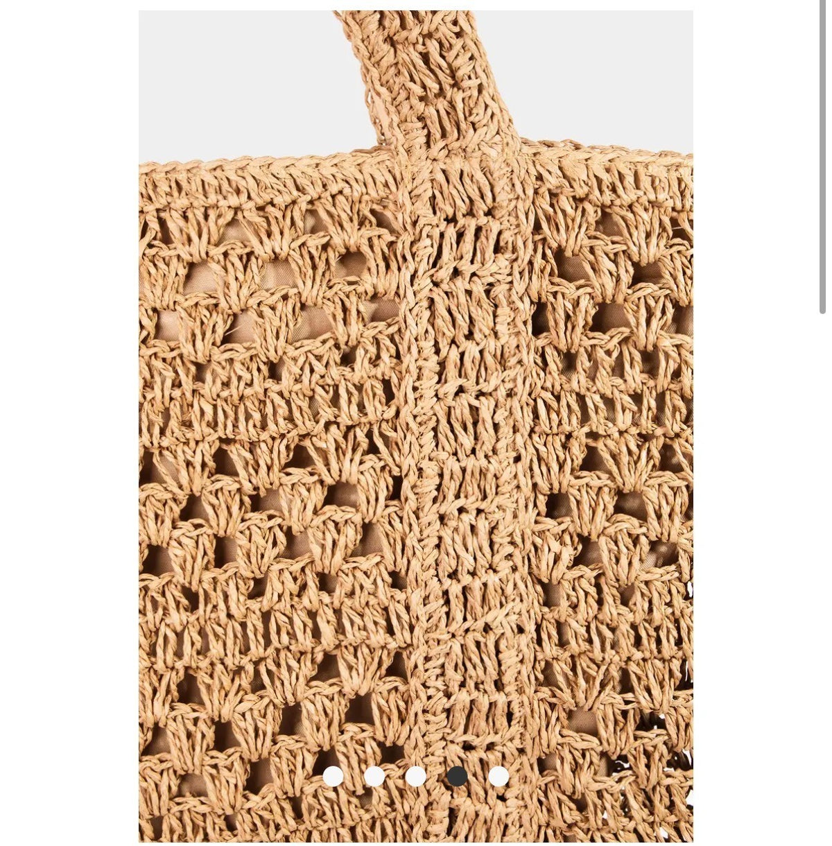Stylinè Intricate Straw Braided Tote Bag