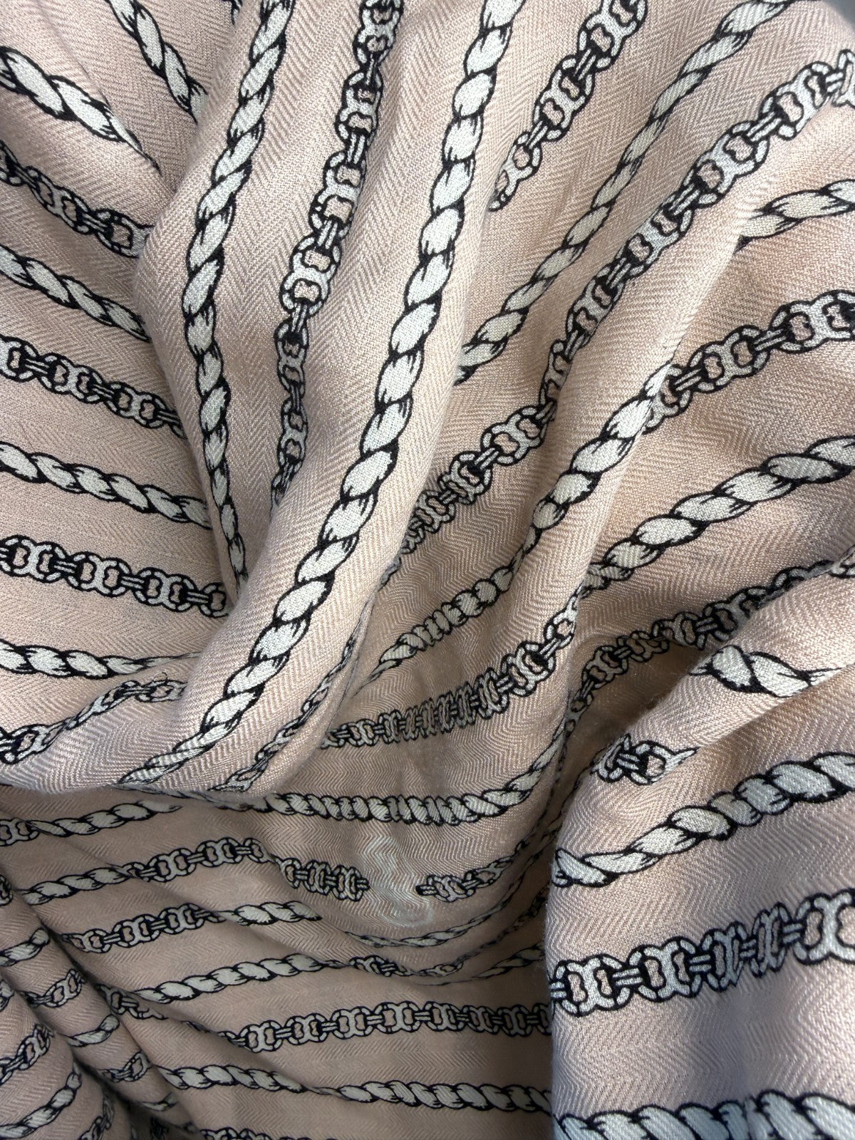 Tory Burch Gemini Link Rope Oversize Square 56"x56" Dusted Blush*New MSRP $278