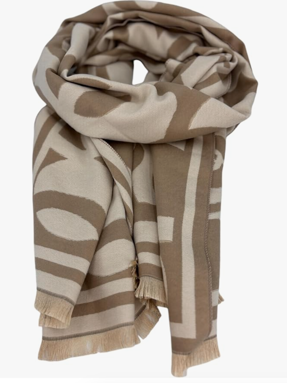 Beyond Joy Pashmina/Cashmere Substitute 100% Acrylic Shawl Scarf w Double sided