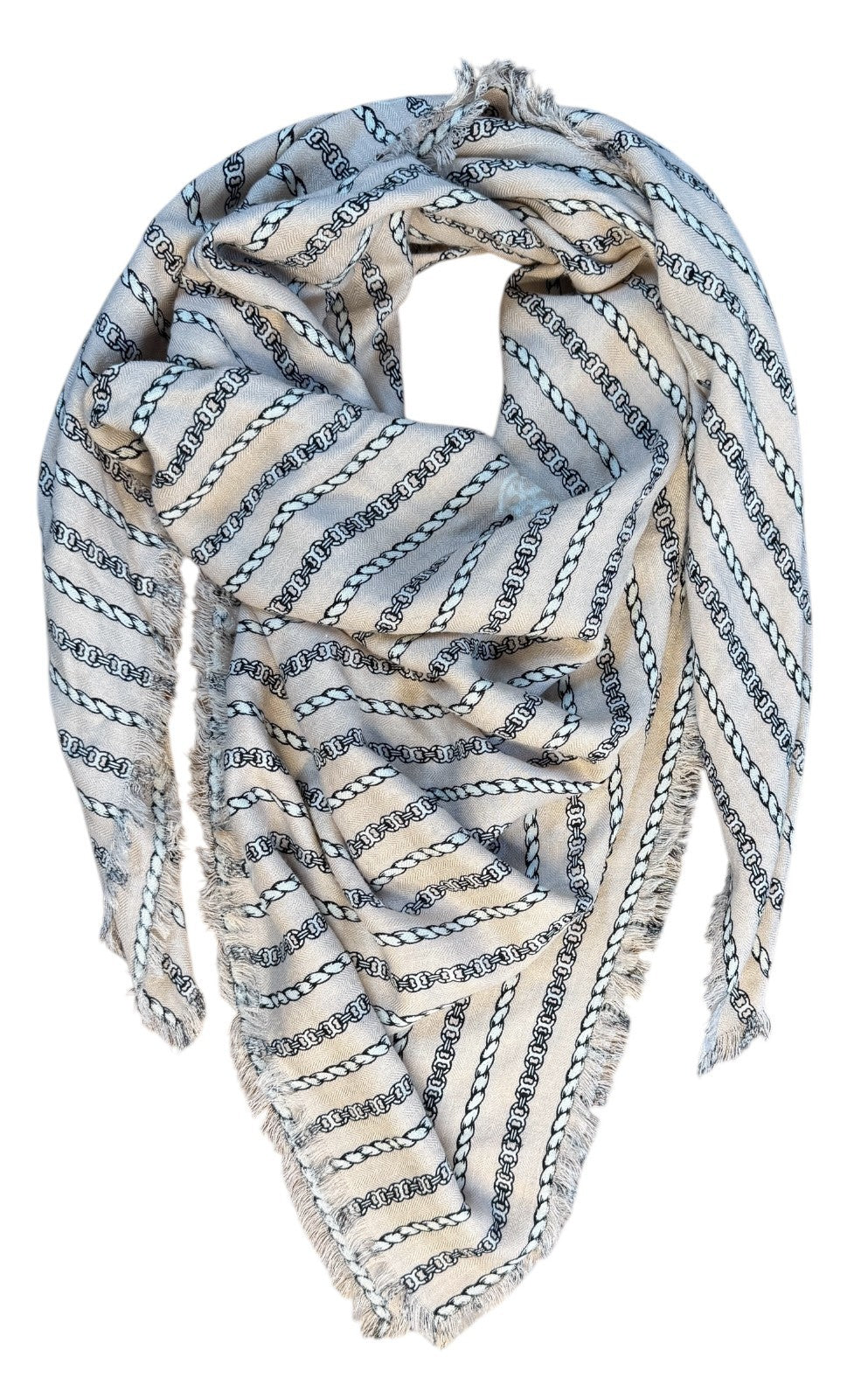 Tory Burch Gemini Link Rope Oversize Square 56"x56" Dusted Blush*New MSRP $278