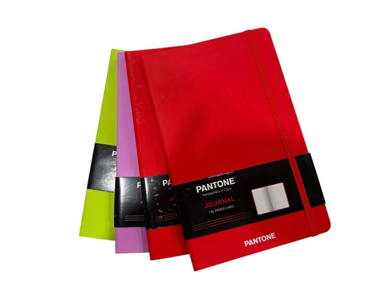 Pantone OFFICIAL  | 5.25x8.25" Lined Compact Journal 2 Red 1 Green 1 Lilac set
