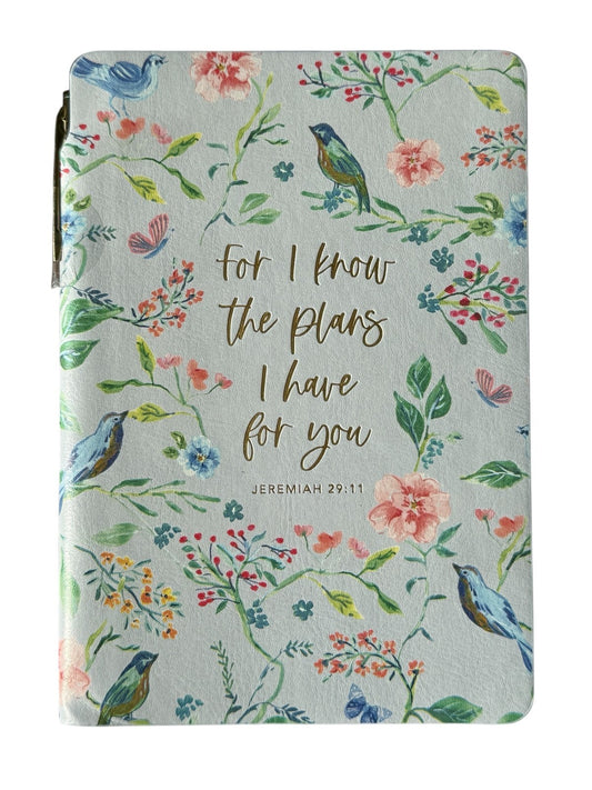 Eccolo, Pocket Pen Journal "For I know The Plans I have for you" 6.75"x4.75"