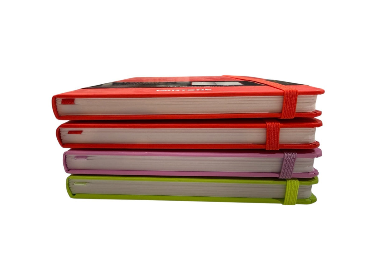 Pantone OFFICIAL  | 5.25x8.25" Lined Compact Journal 2 Red 1 Green 1 Lilac set