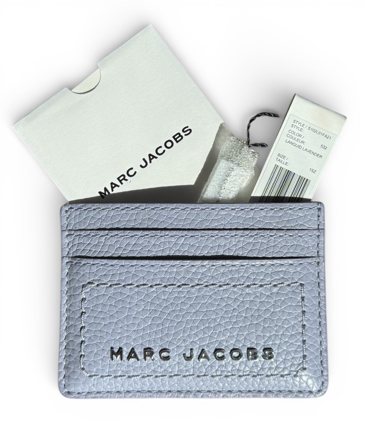 Marc Jacobs Leather Card Case Lavender Purple  $95 NWT