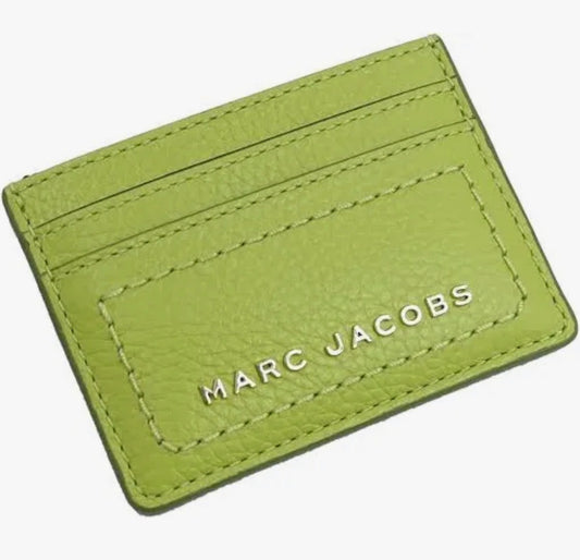 Marc Jacobs Leather Card Case Green Oasis  $95 NWT