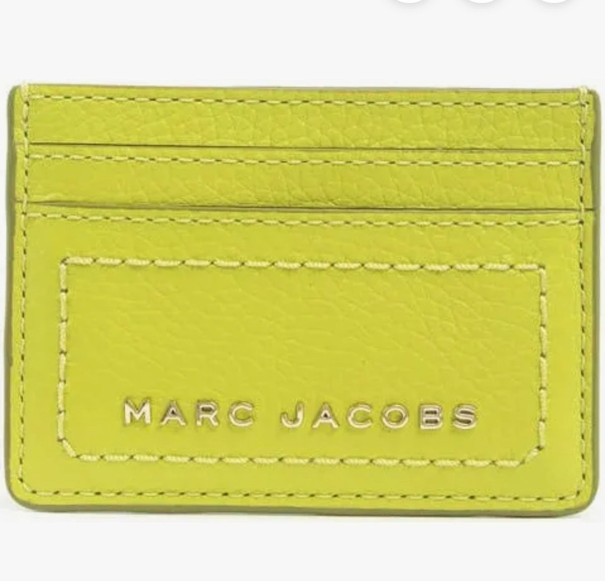 Marc Jacobs Leather Card Case Green Oasis  $95 NWT