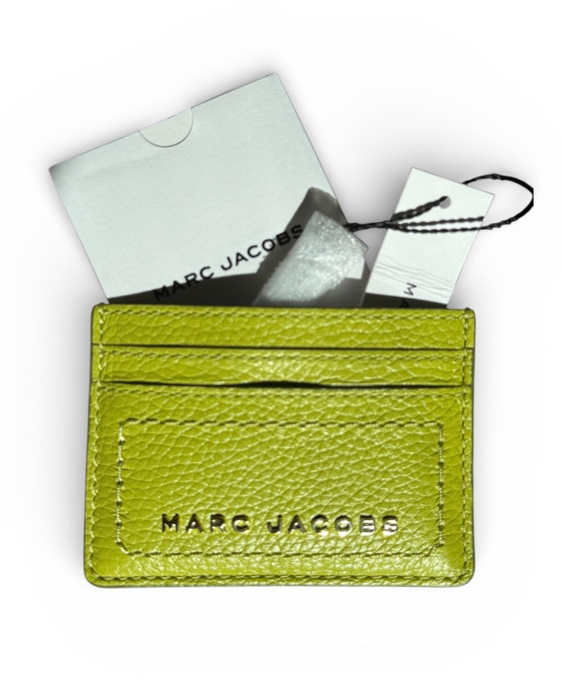 Marc Jacobs Leather Card Case Green Oasis  $95 NWT