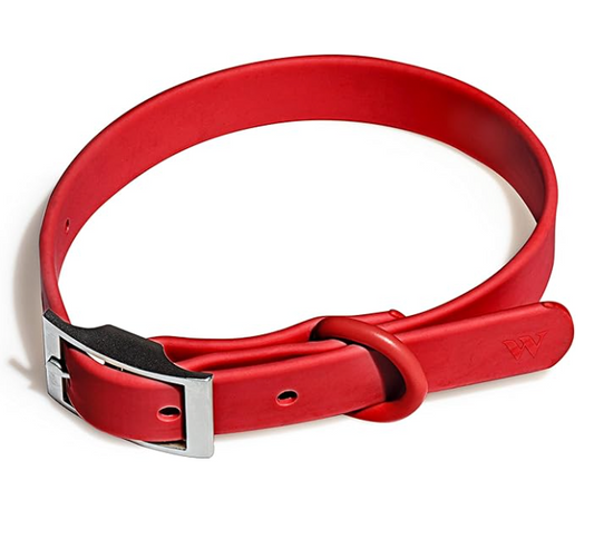 Wild One Dog Collar, The Original Easy-Clean Size XL Strawberry